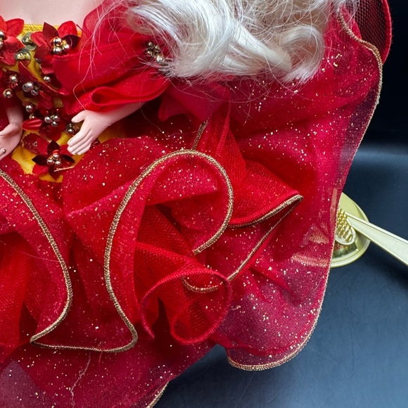 Vintage 1993 Mattel Barbie Doll Happy Holidays Special Edition Red Dress 10824 - Picture 11 of 11